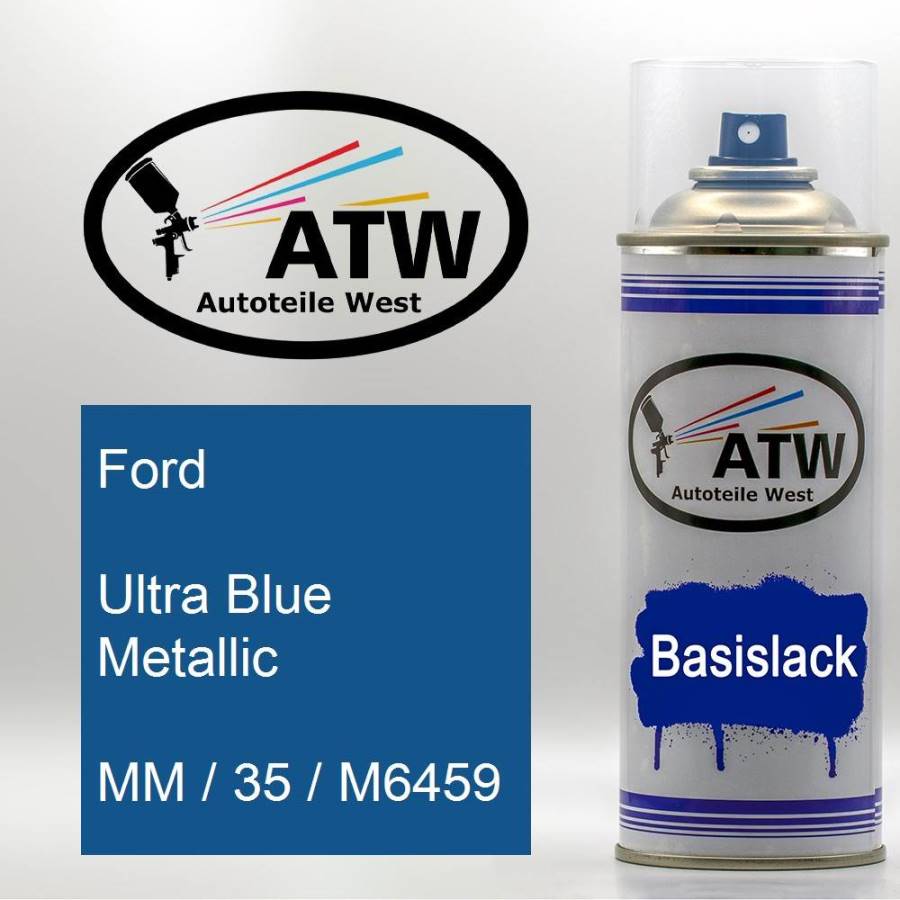 Ford, Ultra Blue Metallic, MM / 35 / M6459: 400ml Sprühdose, von ATW Autoteile West.